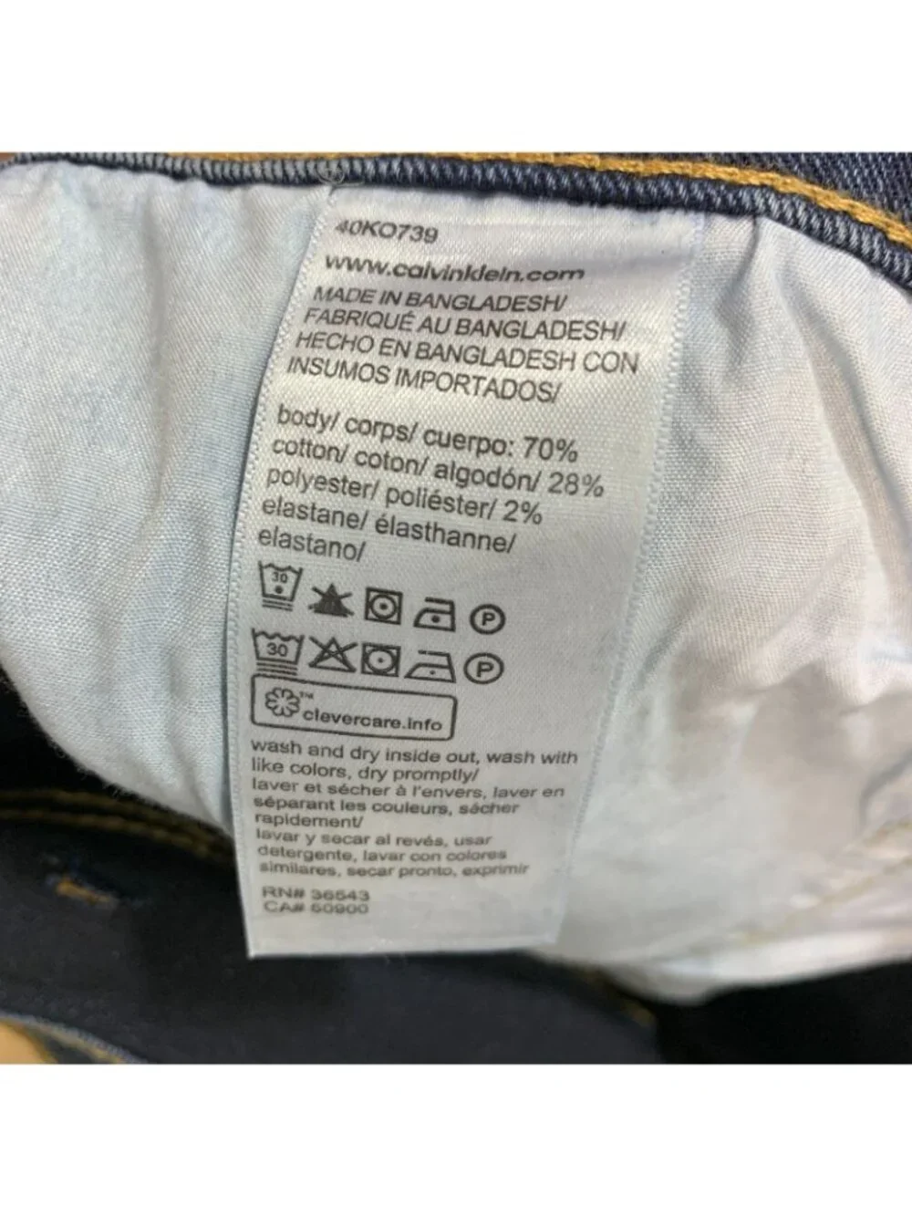 NWT Calvin Klein Men's W40 L32 Straight Jeans Blue Medium wash